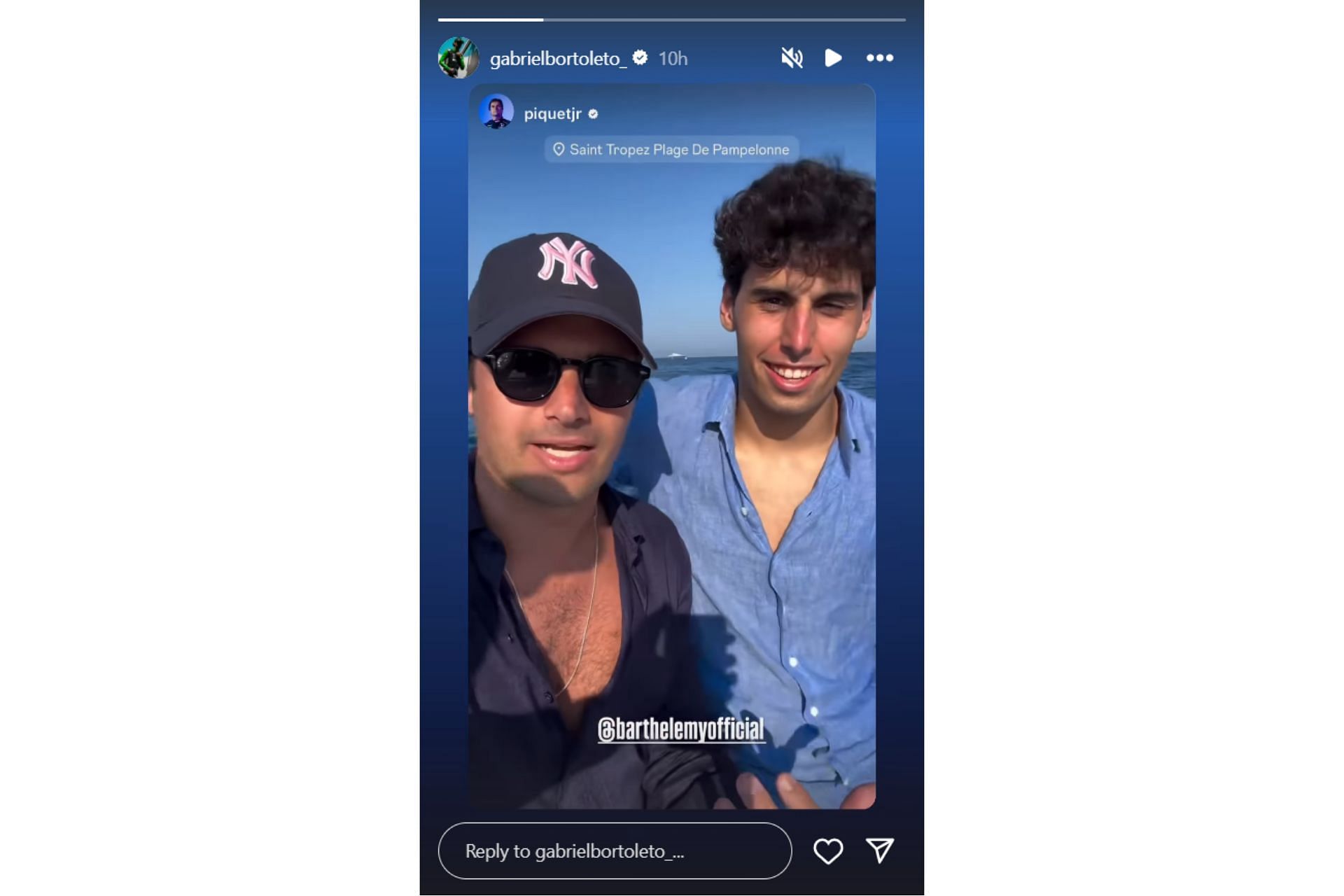 Gabriel Bortoleto and Nelson Piquet Jr...Credits-Instagram